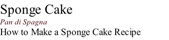 Sponge Cake
Pan di Spagna
How to Make a Sponge Cake Recipe